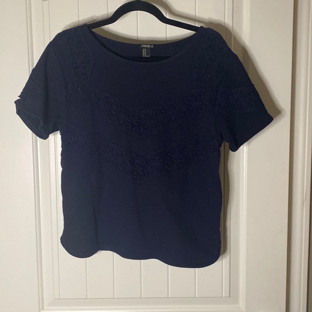 Forever 21 Blue short sleeve top - Size medium